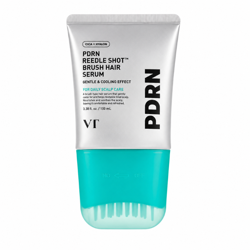 VT PDRN Reedle Shot Brush Hair Serum 100ml – Tratamento Capilar Coreano com PDRN Vegetal e Tecnologia CICA REEDLE™