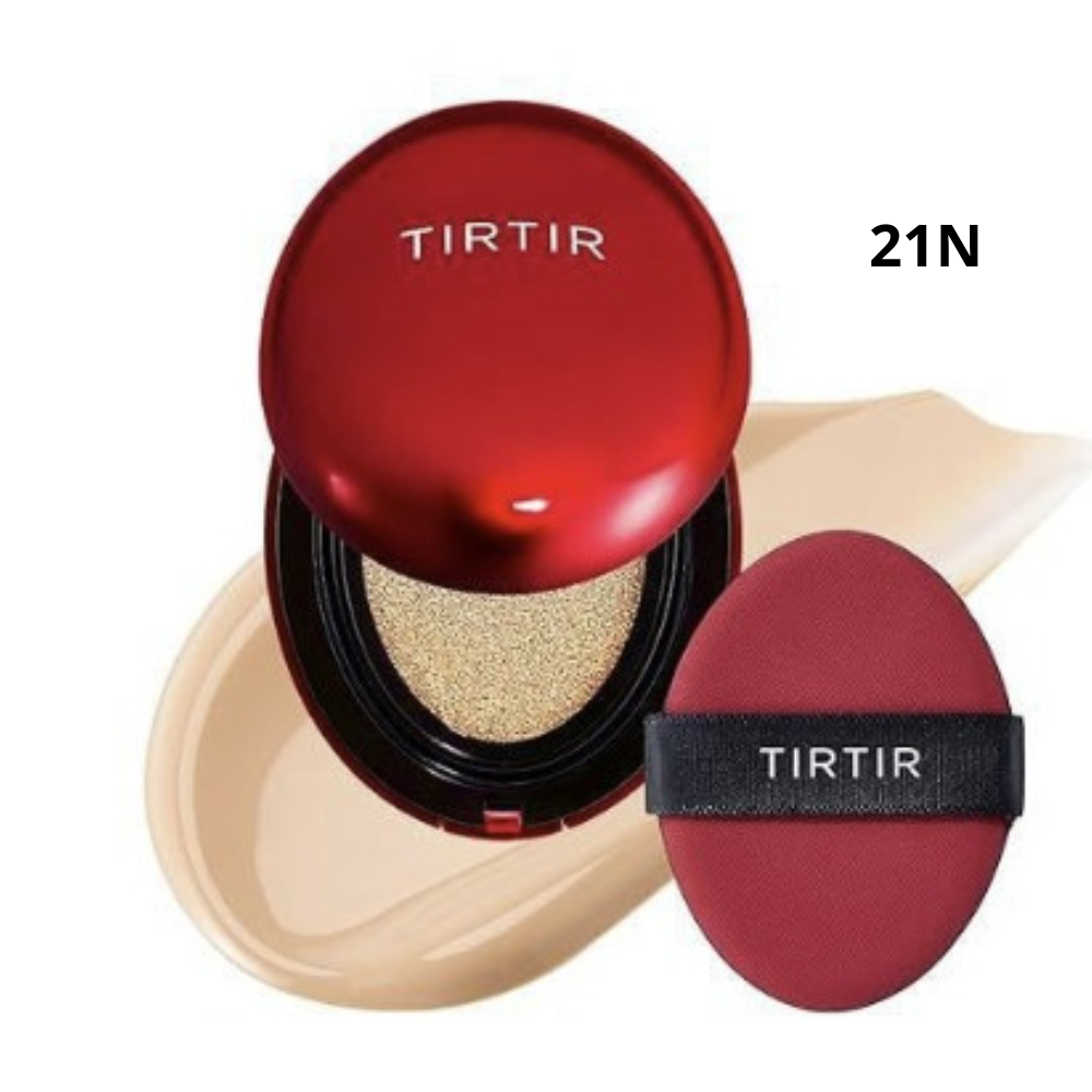 (Compre 1 Leve 2) Base Cushion Clareadora TIRTIR - Protetor Solar e Maquiagem Longa Duração - Original