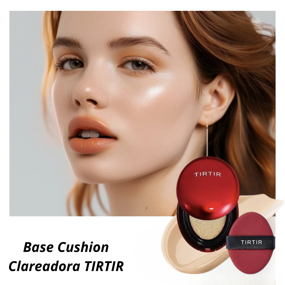 (Compre 1 Leve 2) Base Cushion Clareadora TIRTIR - Protetor Solar e Maquiagem Longa Duração - Original